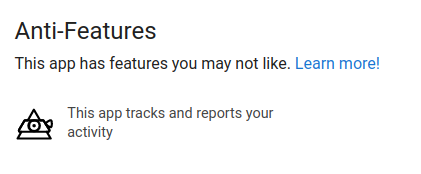 AntiFeatures example